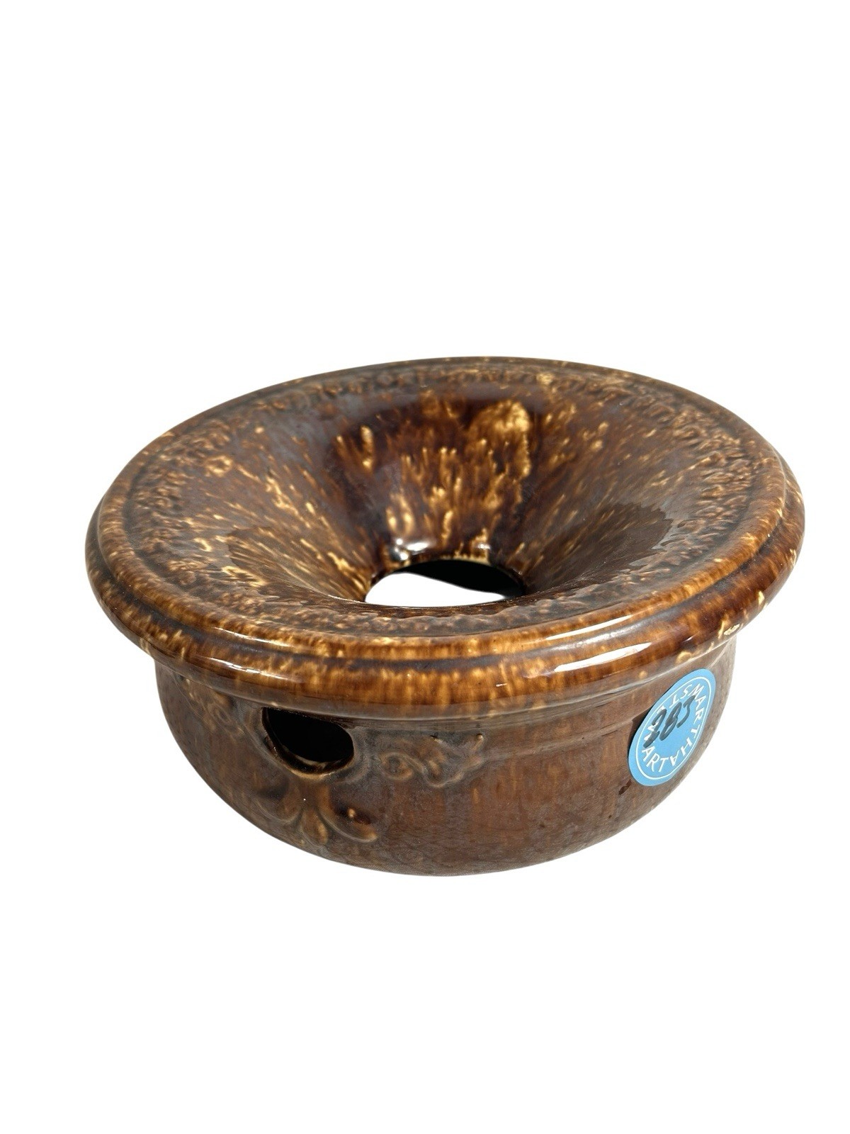 Antique Rockingham Bennington Spittoon Owned by Martha Stewart at Turkey Hill