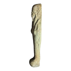 Ancient Egyptian Hand-Carved Faience Glazed Stone Ushabti Figure - Tomb Art