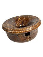 Antique Rockingham Bennington Spittoon Owned by Martha Stewart at Turkey Hill