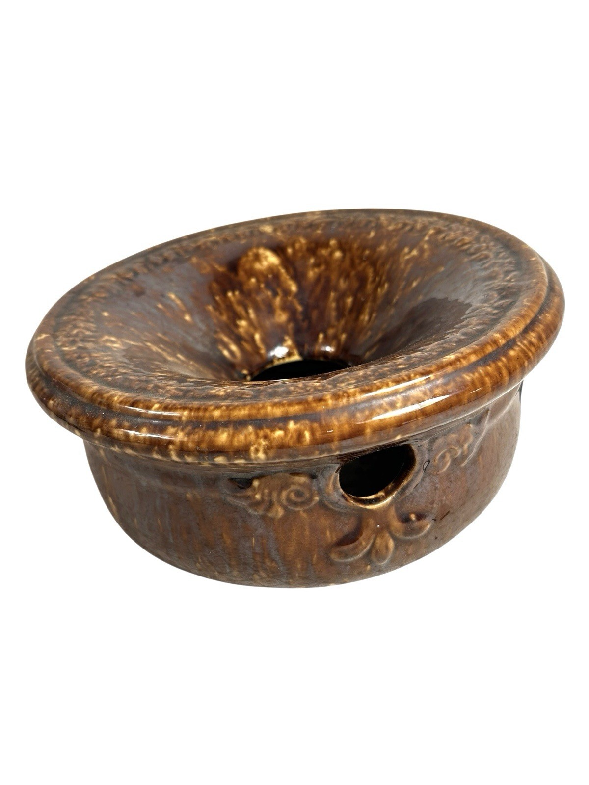 Antique Rockingham Bennington Spittoon Owned by Martha Stewart at Turkey Hill