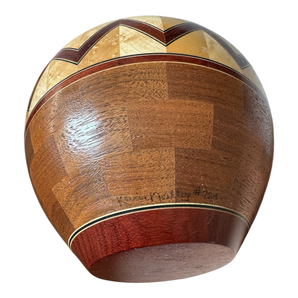 Vintage Southwestern Wood Turned Vase or Bowl (Signed, Kevin Neelley)