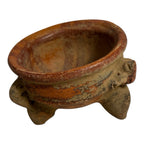 Antique Pre-Columbian Handmade Terracotta Tripod Footed Bowl