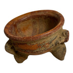 Antique Pre-Columbian Handmade Terracotta Tripod Footed Bowl