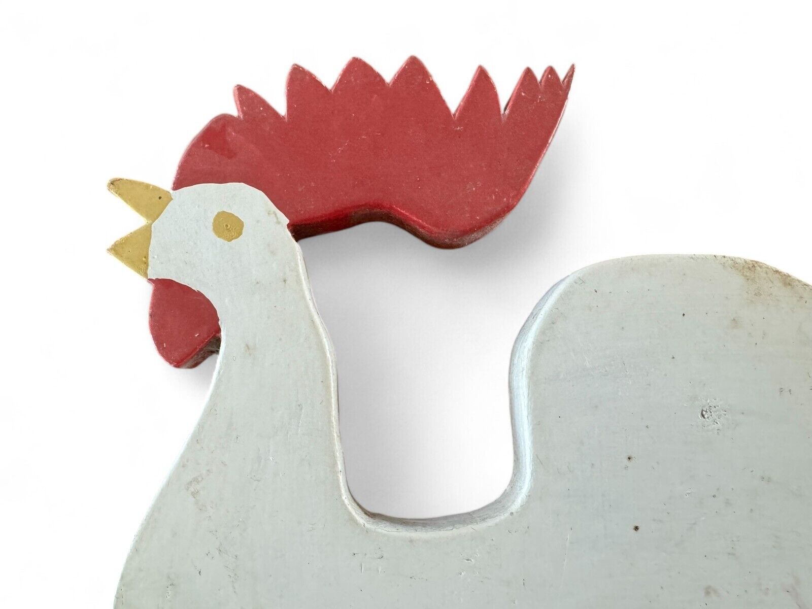 Vintage Primitive Rooster Wall Hanging - Folk Art Farmhouse Country Decor