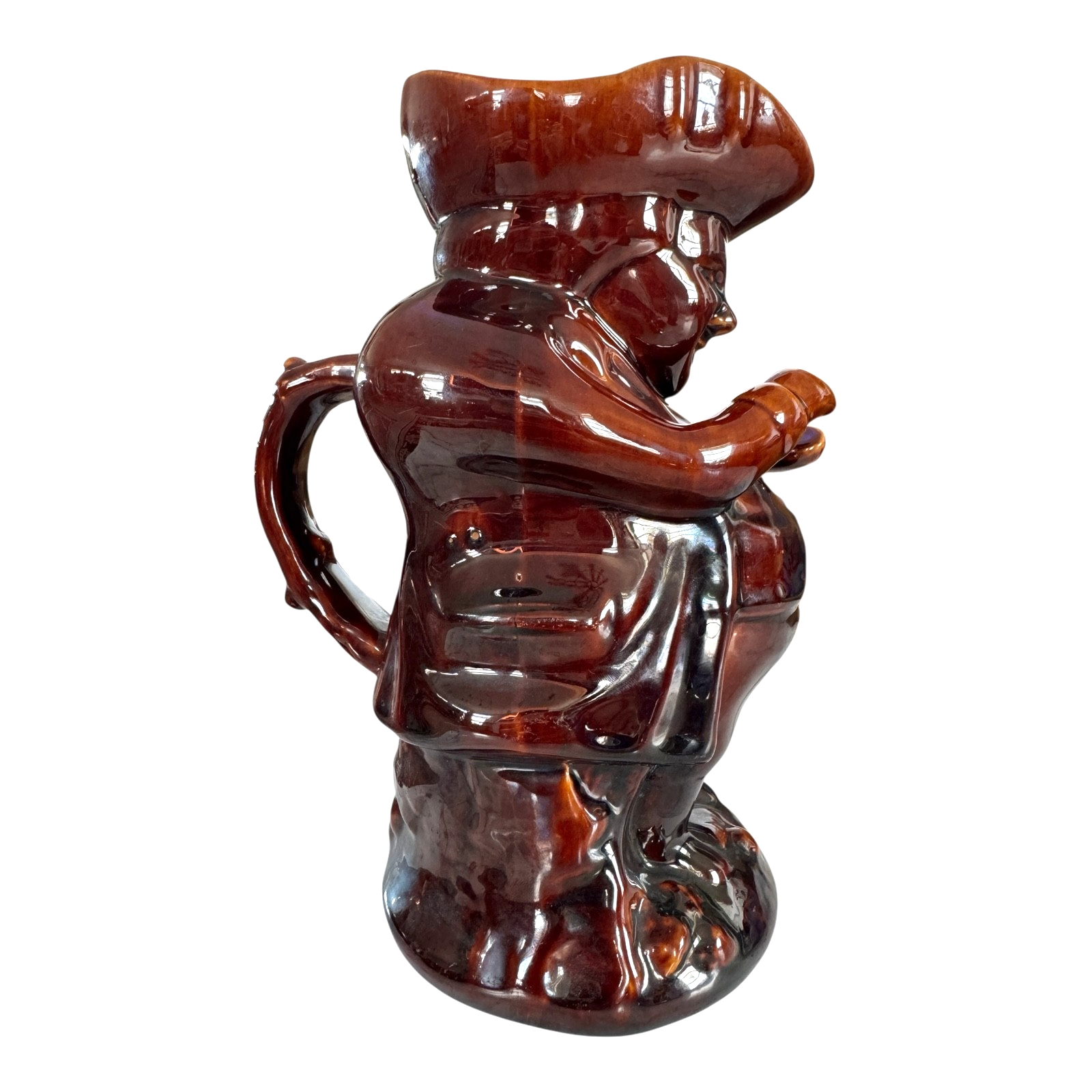 Antique Staffordshire Bennington Rockingham Toby Snuff Taker Jug Pitcher