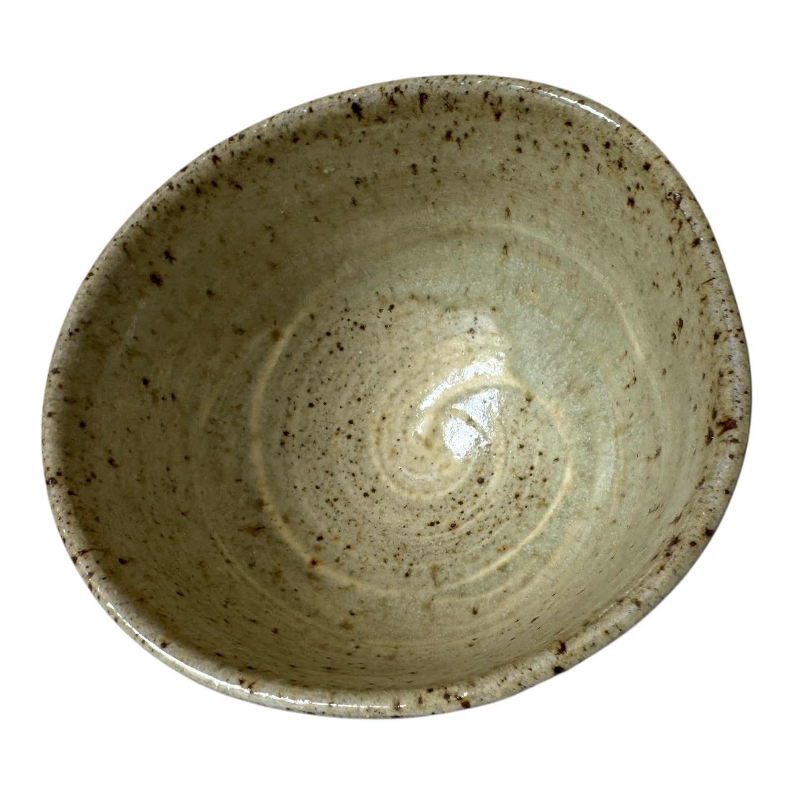 Vintage Studio Art Pottery Japanese Style Matcha Bowl (Signed, Malcolm Wright)