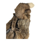 Vintage 1930's Full Mink Fur 2 Pelt Stole Scarf with Heads, Tails & Feet