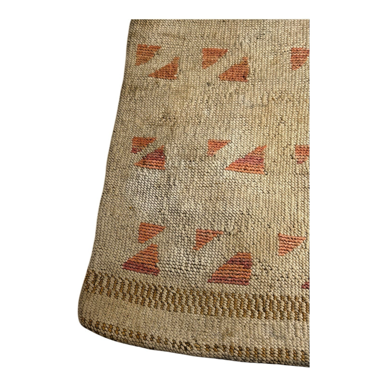 Antique Native American Nez Perce Corn Husk Woven Flat Bag