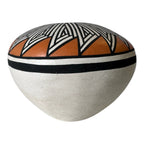 Vintage Native American Acoma Pueblo Pottery Seed Jar Vase – Signed M.P.