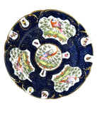 Antique Chelsea Porcelain Cabinet Plate with Exotic Birds and Insects