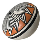 Vintage Native American Acoma Pueblo Pottery Seed Jar Vase – Signed M.P.