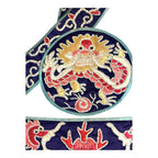 Antique Chinese Hand Embroidered Qing Dynasty Silk Dragon Themed Child's Robe