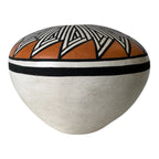 Vintage Native American Acoma Pueblo Pottery Seed Jar Vase – Signed M.P.