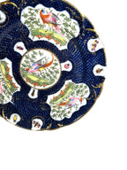 Antique Chelsea Porcelain Cabinet Plate with Exotic Birds and Insects