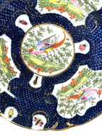 Antique Chelsea Porcelain Cabinet Plate with Exotic Birds and Insects