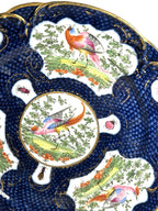 Antique Chelsea Porcelain Cabinet Plate with Exotic Birds and Insects