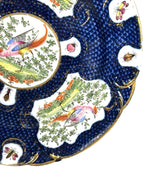 Antique Chelsea Porcelain Cabinet Plate with Exotic Birds and Insects