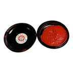 Vintage Chinese Cinnabar Paste Wax Stamp Covered Container with Box
