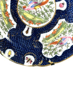 Antique Chelsea Porcelain Cabinet Plate with Exotic Birds and Insects