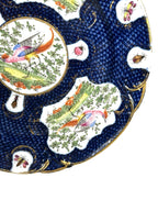 Antique Chelsea Porcelain Cabinet Plate with Exotic Birds and Insects