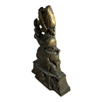 Antique Solid Brass Punch & Judy Doorstop - Judy
