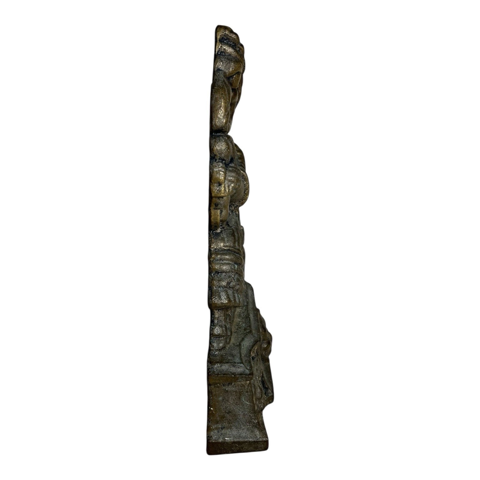 Antique Solid Brass Punch & Judy Doorstop - Judy