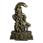 Antique Solid Brass Punch & Judy Doorstop - Punch and Toby