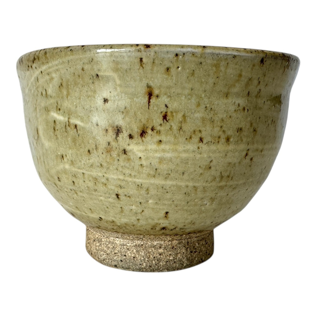 Vintage Studio Art Pottery Japanese Style Matcha Bowl (Signed, Malcolm Wright)