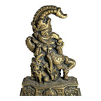 Antique Solid Brass Punch & Judy Doorstop - Punch and Toby