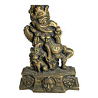 Antique Solid Brass Punch & Judy Doorstop - Punch and Toby
