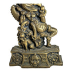 Antique Solid Brass Punch & Judy Doorstop - Punch and Toby