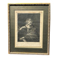 Antique 18th Century Van Dyck Pinx Religious Christian Portrait Print of St Paul