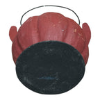 Vintage Original German Paper Mache Halloween Devil Jack O' Lantern Candy Pail