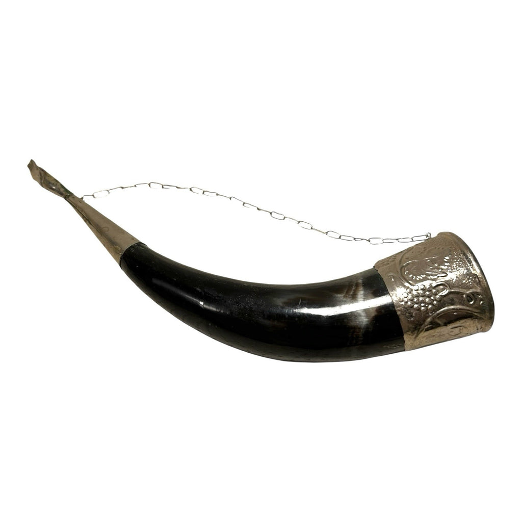 Antique Norwegian Viking Drinking Horn - Ornate