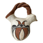 Vintage Native American Acoma Pueblo Pottery Bird Effigy Pot (Signed, Toribio)