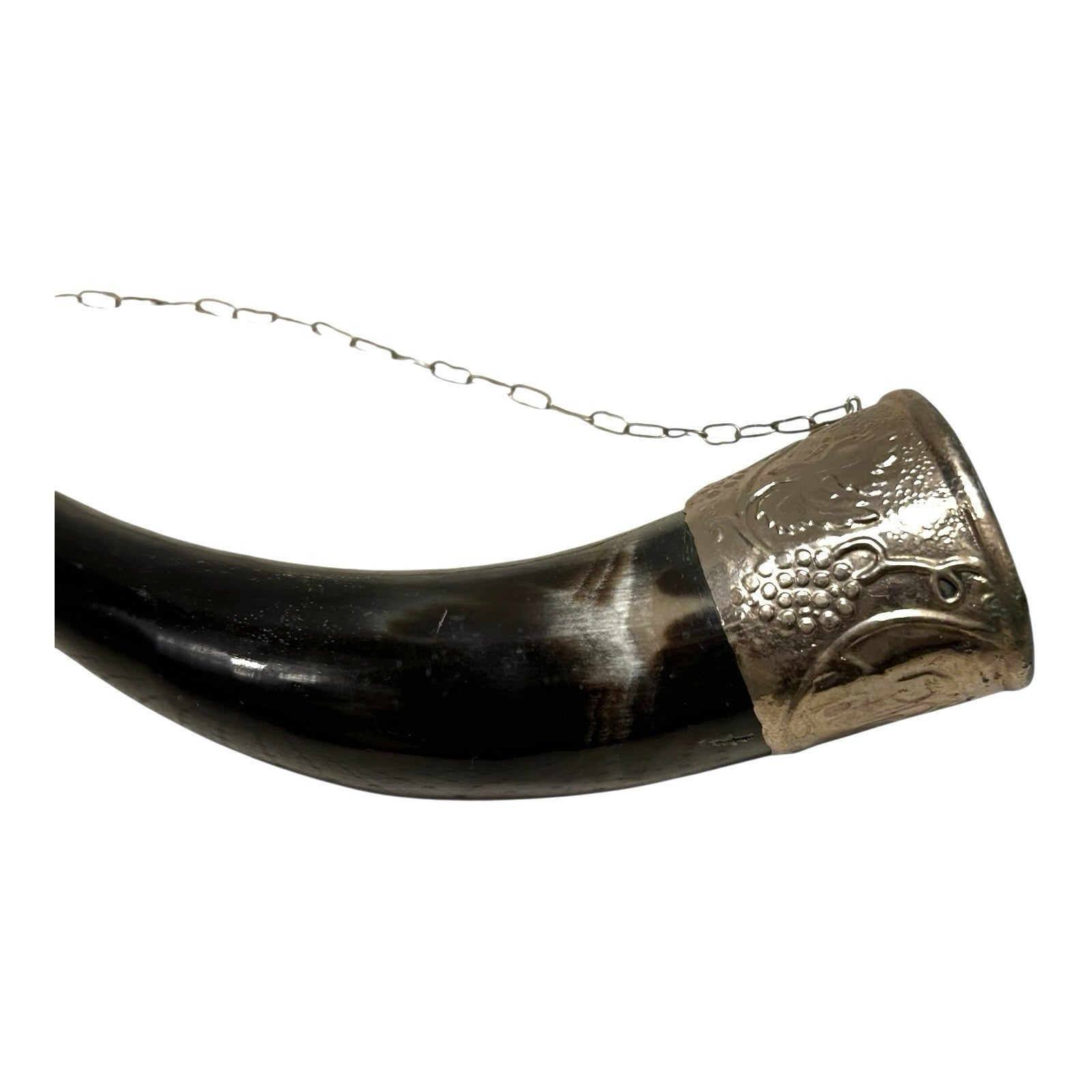Antique Norwegian Viking Drinking Horn - Ornate