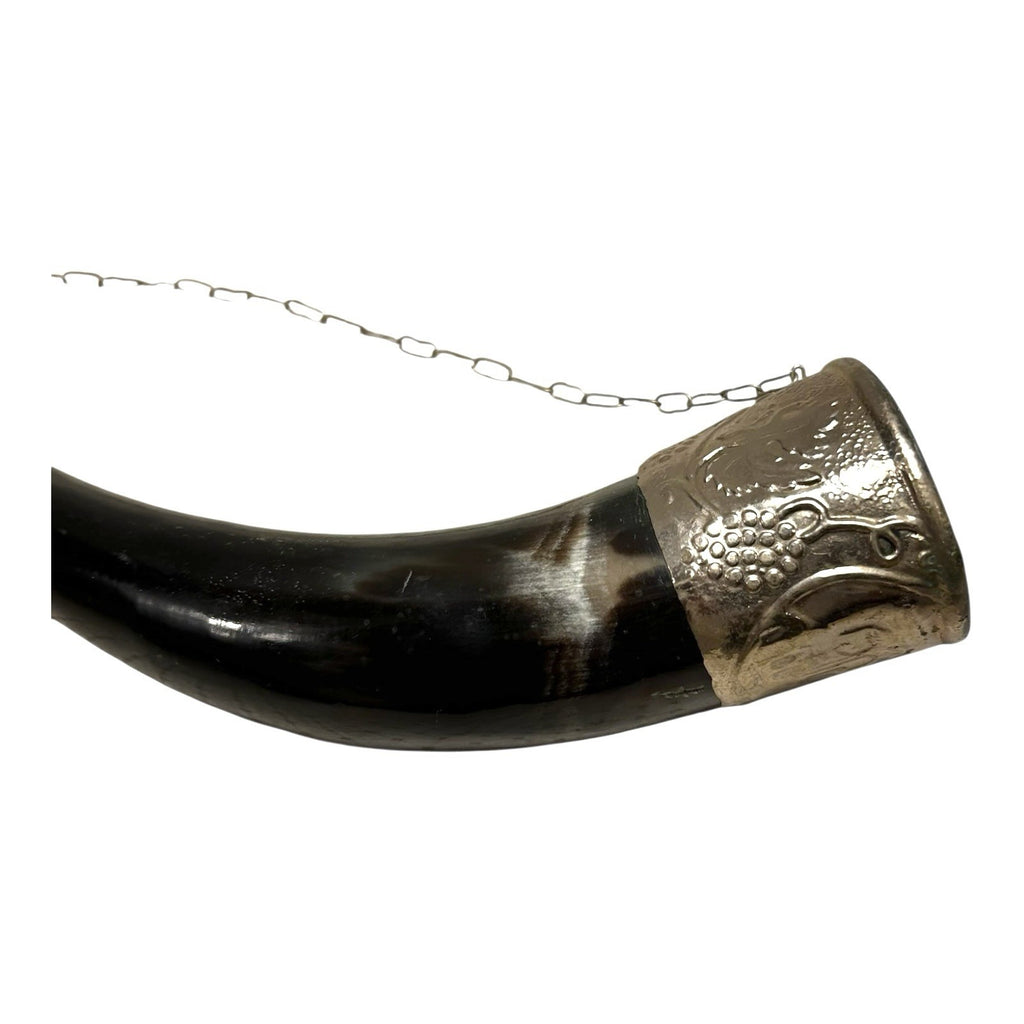 Antique Norwegian Viking Drinking Horn - Ornate