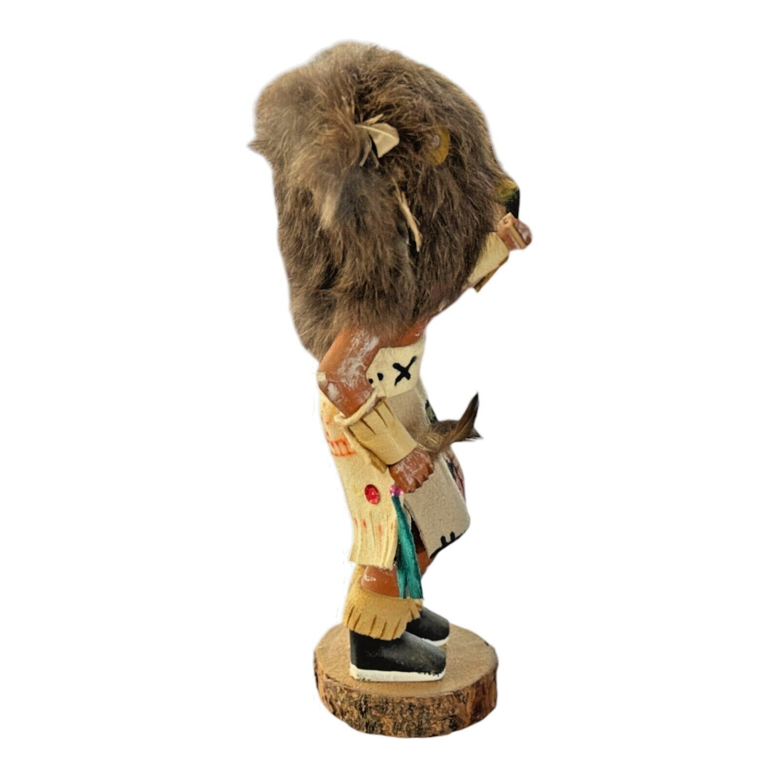 Vintage Native American Hopi Kachina Doll - Buffalo Mask