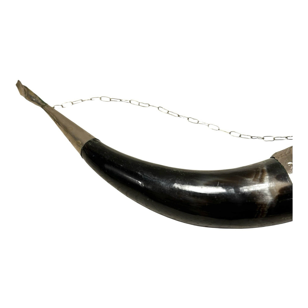 Antique Norwegian Viking Drinking Horn - Ornate