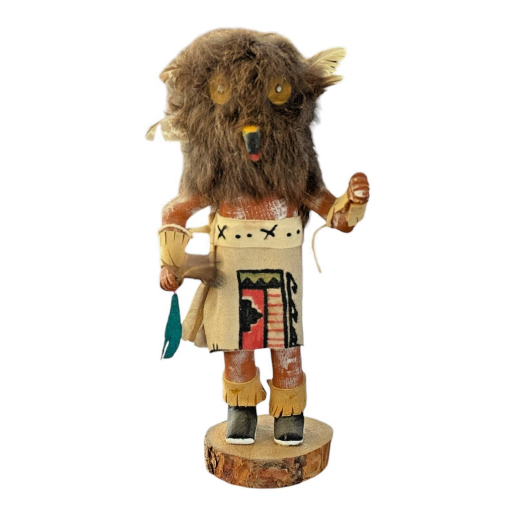 Vintage Native American Hopi Kachina Doll - Buffalo Mask