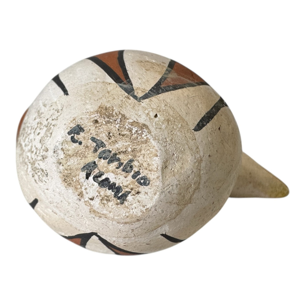 Vintage Native American Acoma Pueblo Pottery Bird Effigy Pot (Signed, Toribio)