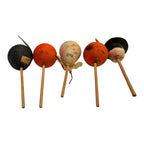 Vintage Japan Spun Cotton Halloween Cupcake Picks (Set of 8)