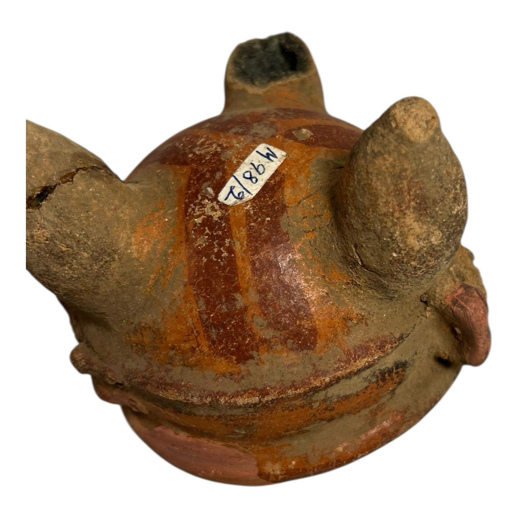 Antique Pre-Columbian Handmade Terracotta Tripod Footed Bowl