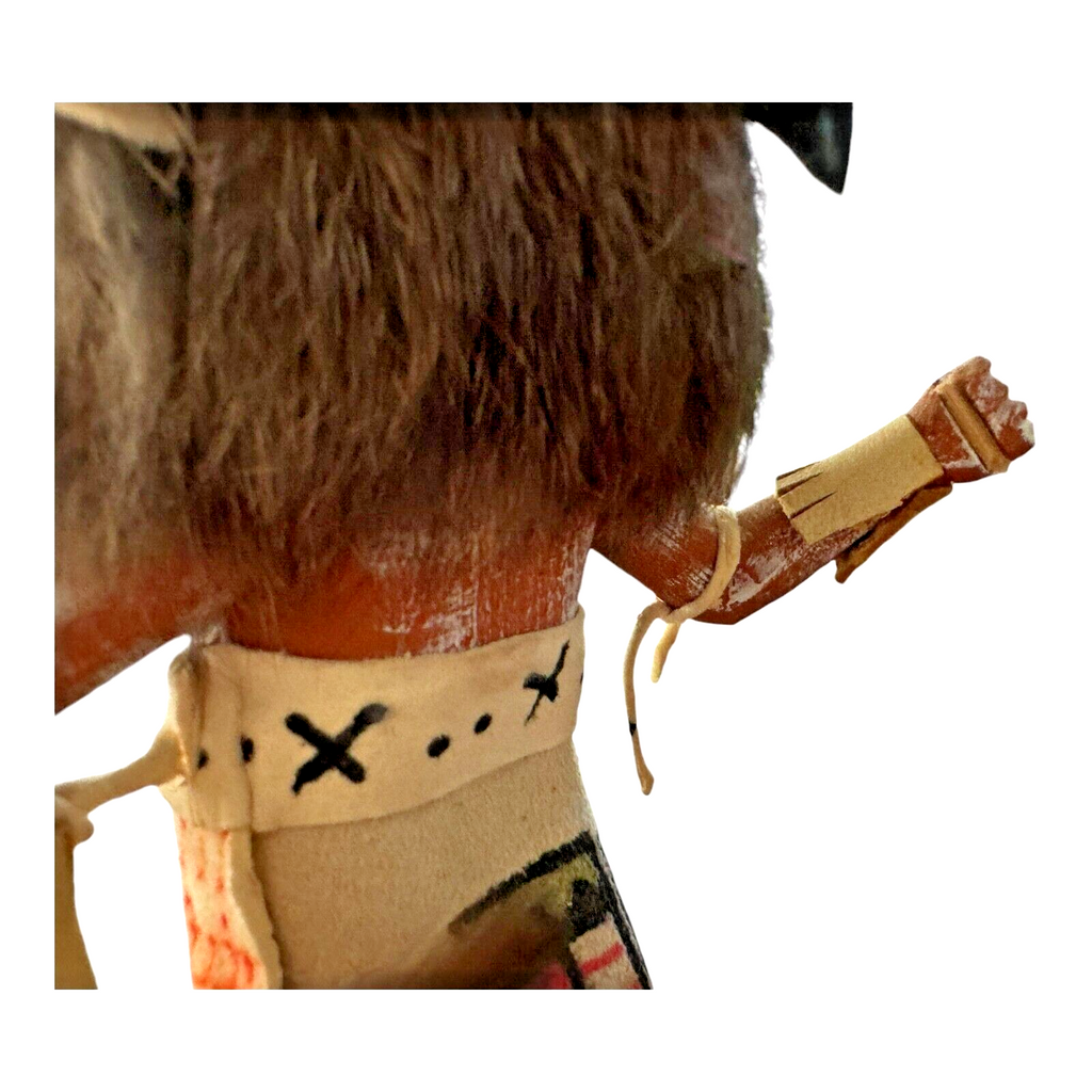 Vintage Native American Hopi Kachina Doll - Buffalo Mask