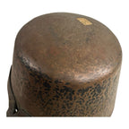 Antique Heavy French Copper Cooking Pot with Wood Handle