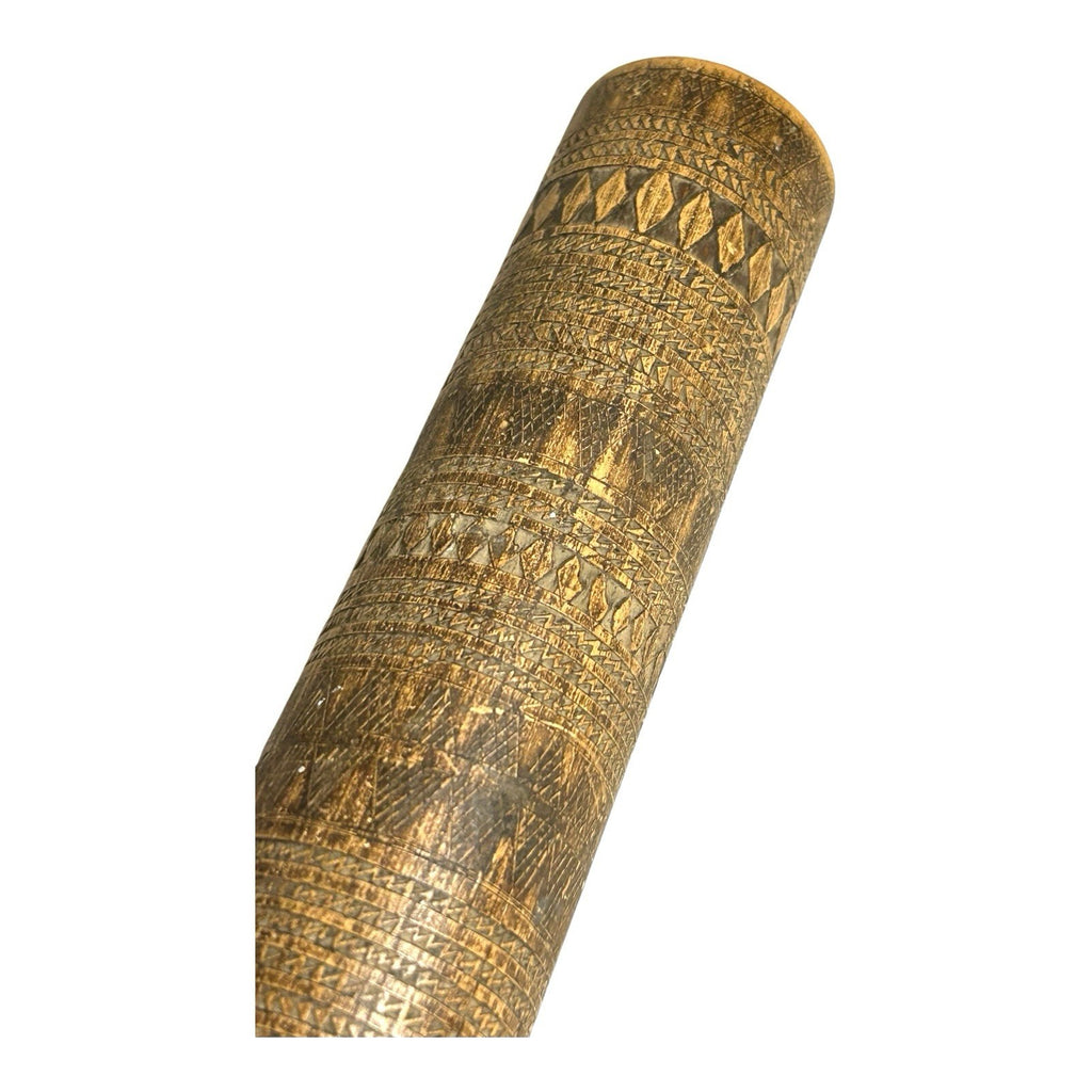 Antique Intricately Carved Betel Nut Lime Holder