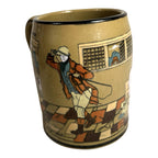 Antique Buffalo Pottery Mug Beer Stein Fallowfield Hunt At the Three Pigeons