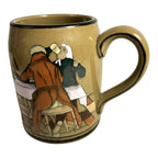 Antique Buffalo Pottery Mug Beer Stein Fallowfield Hunt At the Three Pigeons