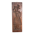 Antique Large Springerle Speculaas Double Sided Man & Woman Folk Art Cookie Mold