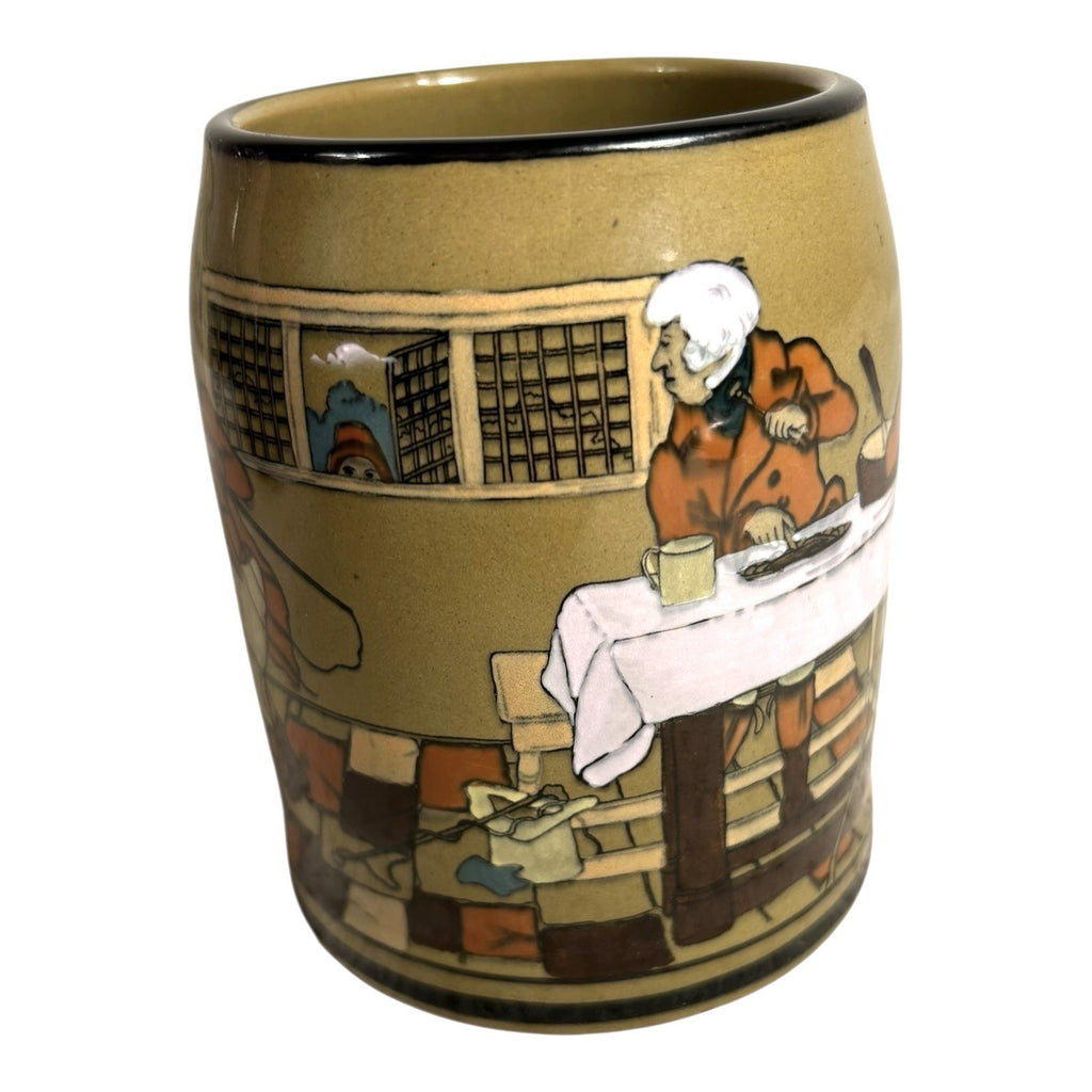 Antique Buffalo Pottery Mug Beer Stein Fallowfield Hunt At the Three Pigeons